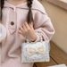 Andralyn Borsa per bambini Borsa a tracolla alla moda Borsa a tracolla con fiocco di perle dei cartoni animati Mini Princess Zero Wallet_voghion.com