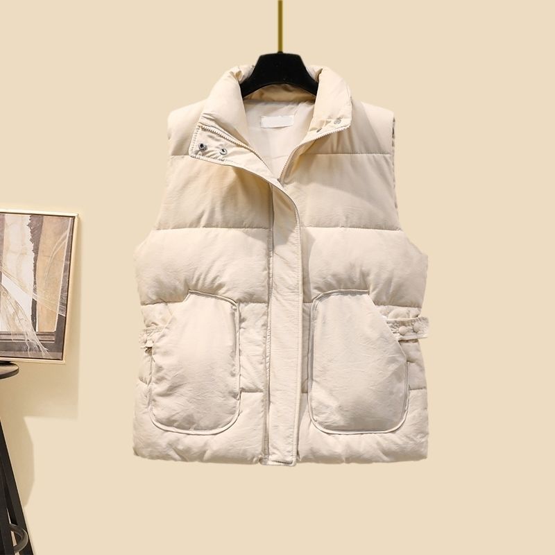 Completo invernale Petite: gilet in misto lana foderato in pile + maglione oversize + pantaloni larghi a vita alta (completo coordinato da 3 pezzi)_voghion.com