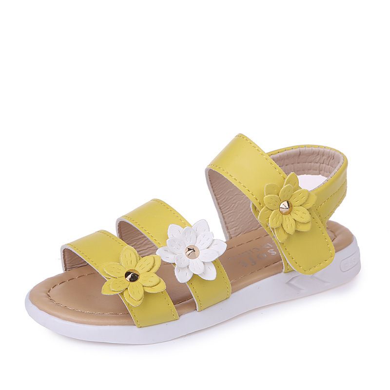 Kid's Clothing 2024 summer new girls sandals children's small flower baby sandals medium and large children's princess shoes beach shoes_voghion.com