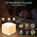 White Noise Bluetooth Speaker 7 Colors Night Light 40 Soothing Sounds Rechargeable Portable Kids Sound hine_voghion.com