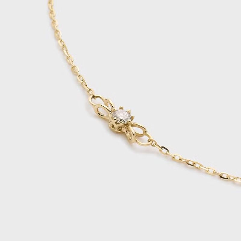 Dunli Moissanite Armband Sweet Style Frühling New Light Luxury S Silber vergoldet Schmuck_voghion.com