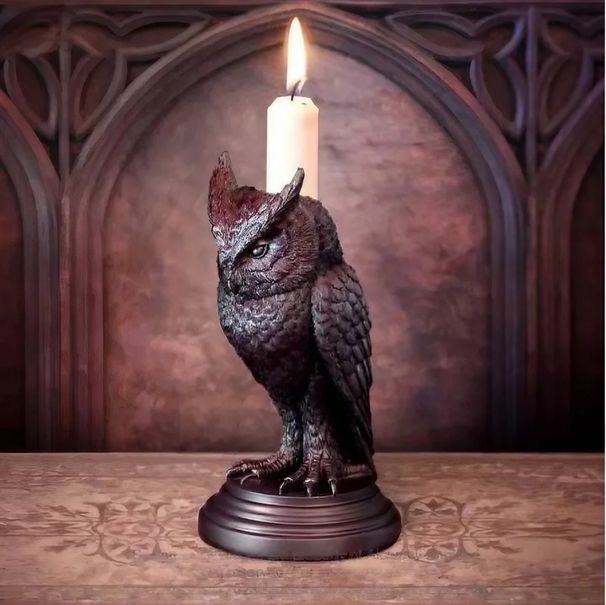 Creative New Gothic Candle Holder Decoration Home Resin Material Craft Living Room Tabletop Ornament_voghion.com