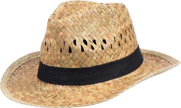 Harvester Klassischer Strohhut Damen und Herren Leichter Air Sommerhut mit schwarzem Band | Perfekt für Garten, Freizeit &_voghion.com