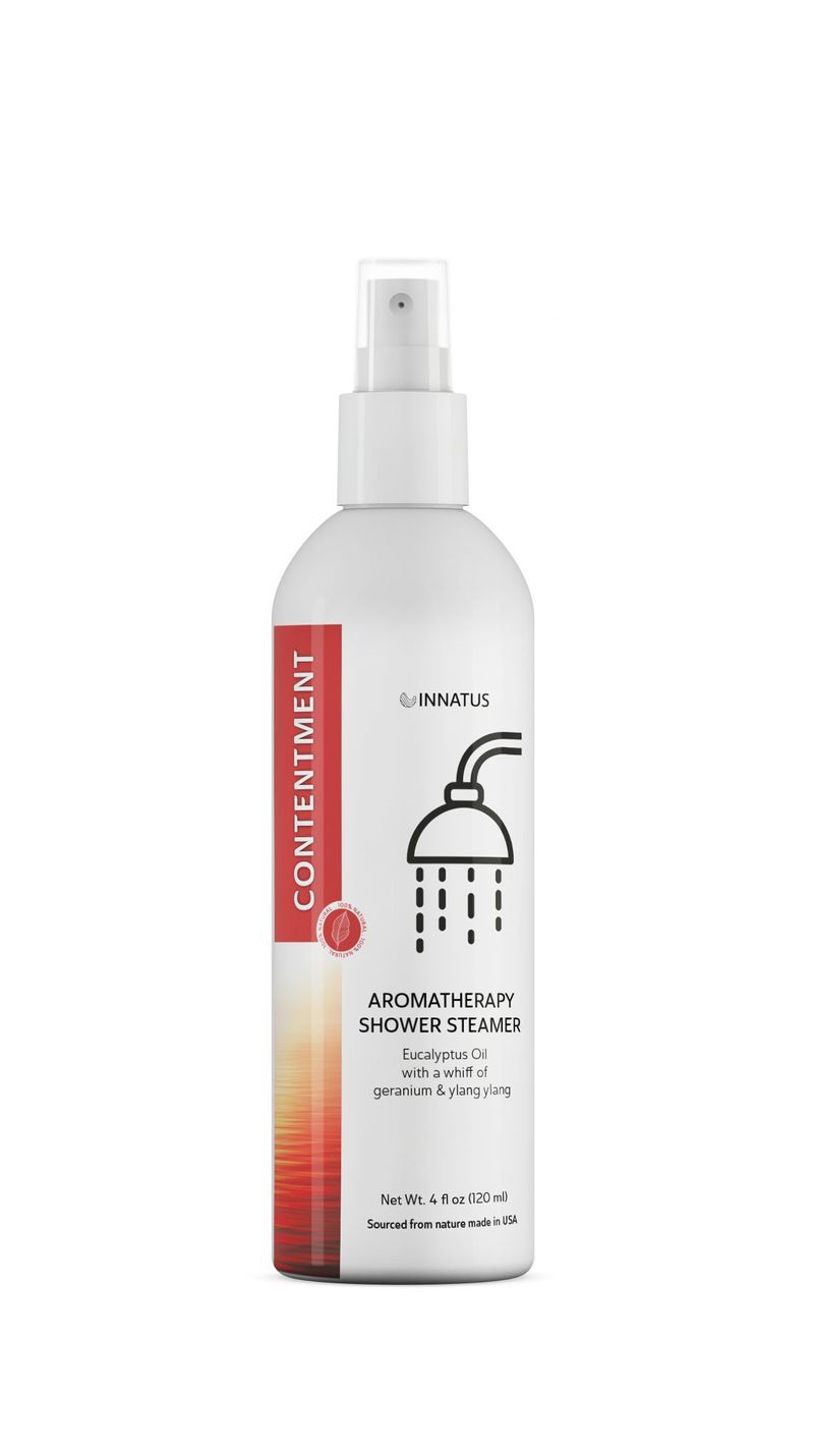 Contentment Shower Spray With Eucalyptus & Geranium – 4oz Aromatherapy Shower Steamer Mist For Relaxation & Stress Relief – Infused With Peppermint & Ylang Ylang Oils – Made In The USA "_voghion.com