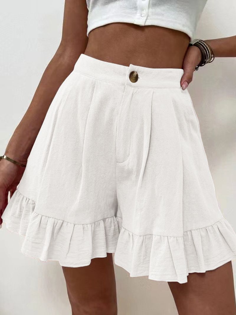 Ropa de mujer Pantalones cortos para mujer ropa exterior de verano pantalones cortos sueltos informales de pierna ancha_voghion.com
