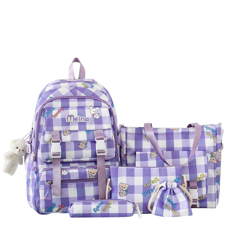 Damentaschen Schulranzen für Mädchen Version High School Grundschüler Junior High School Schüler Rucksack süßer Rucksack mit großem Fassungsvermögen_voghion.com