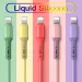 USB Cable For IPhone 14 13 12 11 Pro Max XR XS 8 7 6s 5s Fast Data Charging Charger USB Wire Cord Liquid Silicone Cable 1/1.5/2M_voghion.com