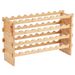 Espositore per bottiglie di vino in legno modulare impilabile a 4 ripiani in bambù da 36_voghion.com