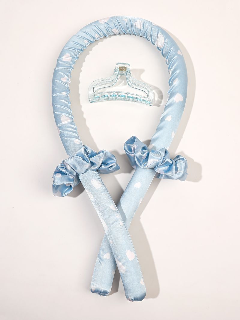Satin Heatless Set No Heat Curling Headband Hair Curler_voghion.com