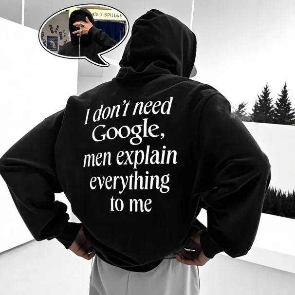 230 g Polyester Herren-Kapuzenpullover im Street-Style mit Doppelkragen, Barak-Buchstabendruck, modisches, personalisiertes Sweatshirt vom Festlandchinesen_voghion.com