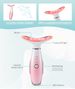 7 Color Neck Face Massager - Facial Massager Tool For Skin Care At Home, Vibrating Face Massager With Thermals, Pink_voghion.com