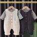 Infant Korean Suits For Boys And Girls With Fashionable Striped Long Sleeved Sweatshirts + Bib Pants For Babies In Spring And Autumn_voghion.com