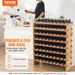 72 Modular Shelf Bamboo Bottle 8Tier Wine Upgrade Wood Rack Display_voghion.com