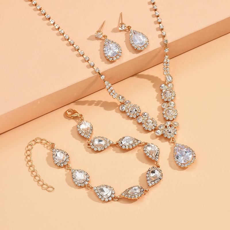 Designer Style Design Sense Luce Lusso Semplice Versatile Set da sposa Gioielli_voghion.com