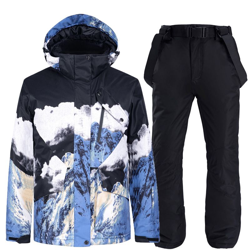 New Snowboarding Suit For Men Women, Couple Style, Warm Thickened Korean Version Ski Jacket And Pants Set_voghion.com