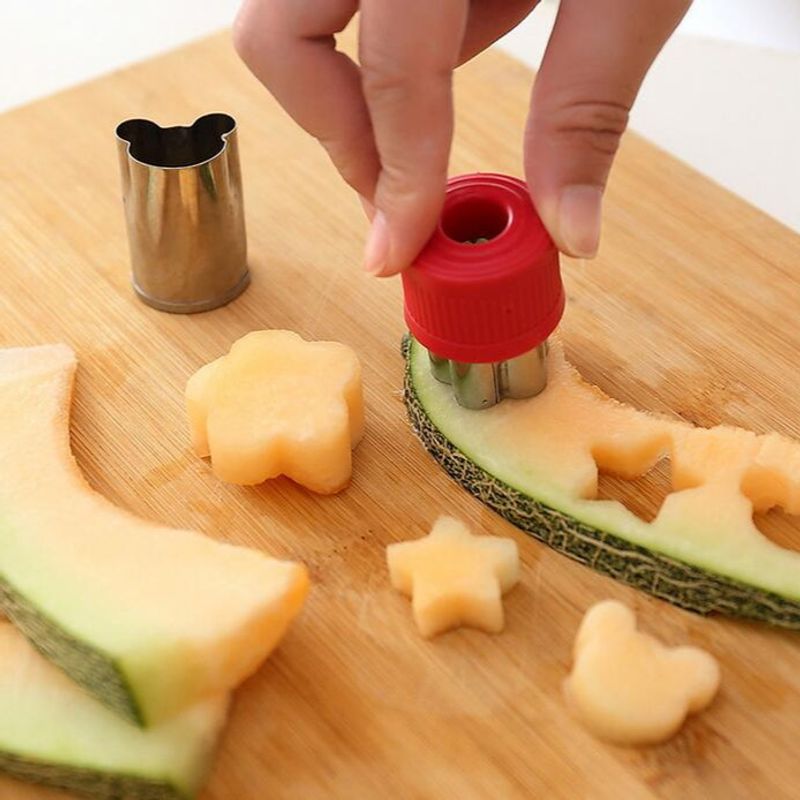 Stainless Steel Vegetable and Fruit Cutting Mold Butterfly Face Cutting Mold Fruit and Vegetable Embossing Mold Printing Mold Baking Biscuit Mold_voghion.com
