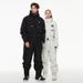 Tuta da neve unisex monopezzo per sci e snowboard: abbigliamento invernale impermeabile, antivento e con isolamento termico per uomo e donna._voghion.com