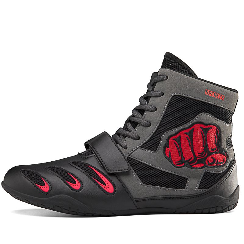Boxing Shoes Unisex Shoes Large Size And Boxing Wrestling Fighting Shoes Lightweight Non Slip Sanda Training Shoes Fighting Shoes_voghion.com