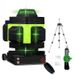 Livella laser a croce digitale autolivellante con 16 linee (raggio verde) – Include treppiede, allineamento orizzontale/verticale a 360°_voghion.com