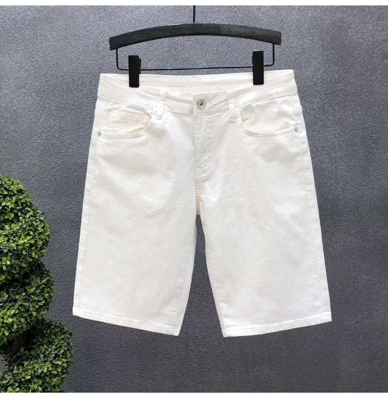 Men's Clothing Denim shorts fashion trend brand solid color men's shorts casual pants loose trendy sports pants youth popular_voghion.com