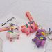 Cartoon Colorful Unicorn PVC Soft Rubber 3D Figurine Keychain Gift Exquisite Backpack Pendant_voghion.com