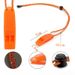 Outdoor Notfall Flut Dual Frequenz Überleben Anti-Verloren Clip Dolphin Sound Pfeife_voghion.com