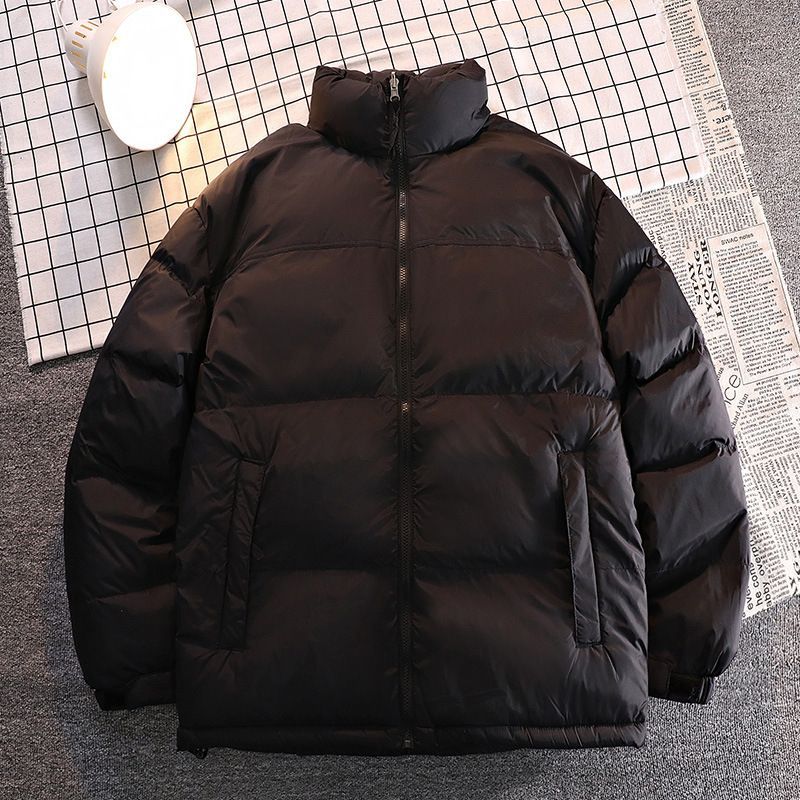 Abbigliamento da uomo Cappotto invernale da uomo allentato, giacca casual vintage con colletto rialzato, calda giacca imbottita in cotone_voghion.com