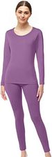 Ultraweiches Thermounterwäsche-Set aus Wolle für Damen, Oberteil und Unterteil für den Herbst_voghion.com