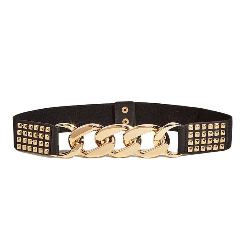 Ceinture élastique durable, super confortable, facile à assortir, ajustée, légère, exquise, en cuir, pour femme, pour un usage quotidien, argenté_voghion.com