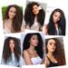 Extensions de cheveux, perruques, cheveux longs et bouclés, lot de 6 pièces, extensions à clips, boucles crépues, afro duveteux_voghion.com
