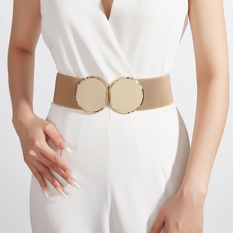 Trendy Stijl Dames Decoratieve Jas Met Jurk Riem Taille Sluiting Pak Elastische Tailleband Breed_voghion.com