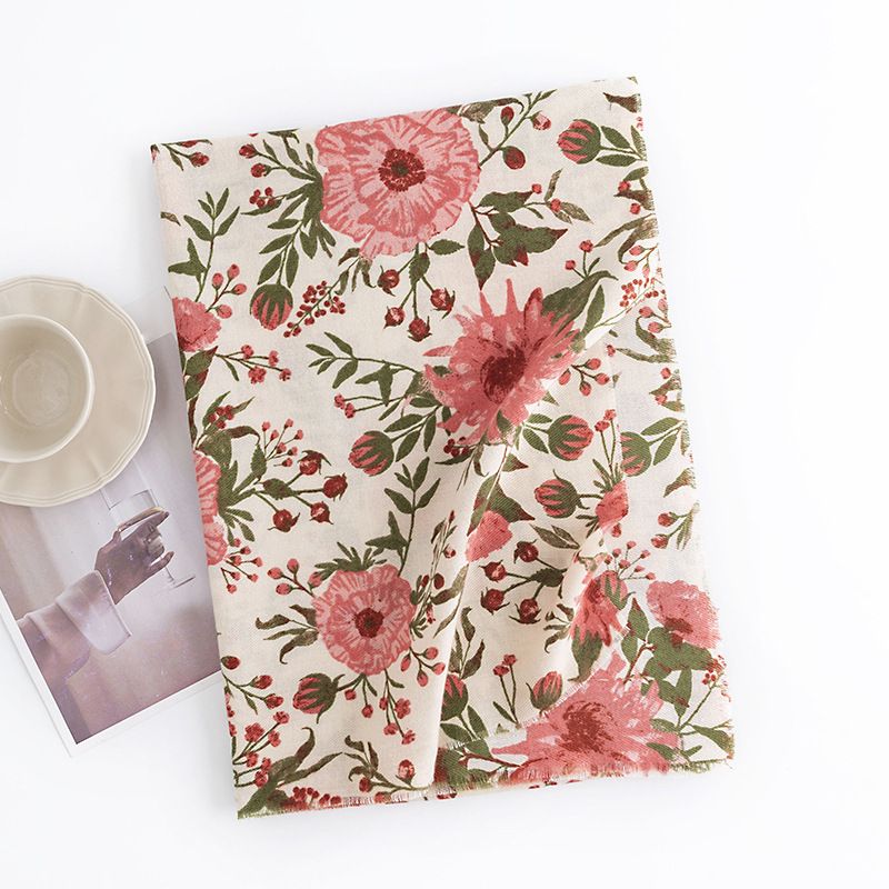 Nyomott hosszú kasmír sál, női könnyű, luxus, meleg virágmintás kendő, divatos ingázós stílus, hideg viseletre_voghion.com