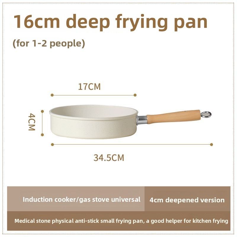 Baige Home Use Maifan Stone Color Egg Steak Frying Anti-aanbak platte pan Inductiekookplaat Gasfornuis Universeel_voghion.com