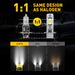 AUXITO 2 pezzi Canbus Auto Fendinebbia DRL LED ad alta potenza Giallo 3000K Bianco 6500K H3 Diodo Lampade Lampadina Mini 1:1 12V_voghion.com