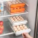 Automatic Scrolling Egg Rack Refrigerator Eggs Storage Box Holder Storage Box Egg Double-Layer Drawer-Type Eggs Box Kitchen_voghion.com