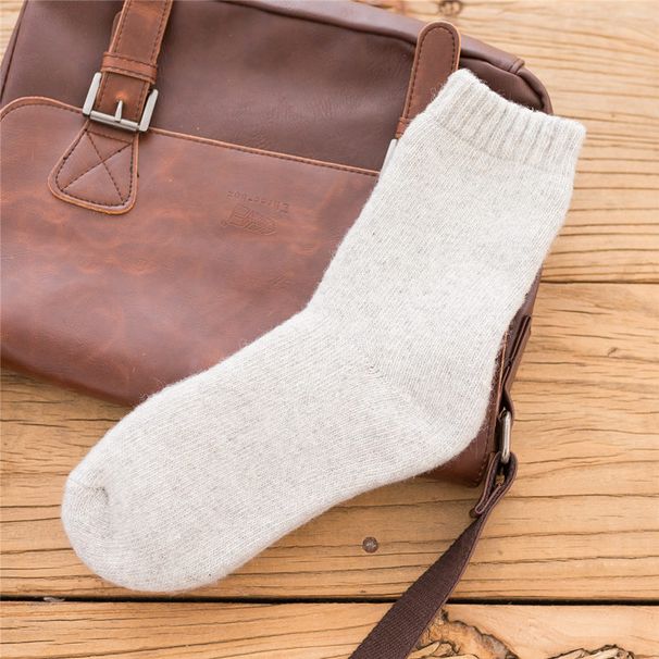 Autumn and Winter Huge Thick Wool Socks Large Size Mid-Length Socks for Men and Women Thickened Warm Terry Socks Stockings Fleece-Lined Towel Socks So_voghion.com