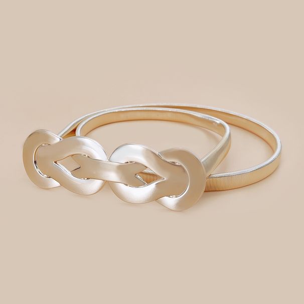 Cintura a catena in oro moda CALDA cintura femminile in vita elastica cintura da donna cinture in metallo Sier per donna accessorio Y2k_voghion.com