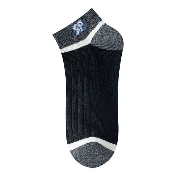 Calzini sportivi versatili in cotone Zhuji, semplici, a righe, a blocchi di colore, da uomo, nuovi di zecca, primavera 2025e_voghion.com