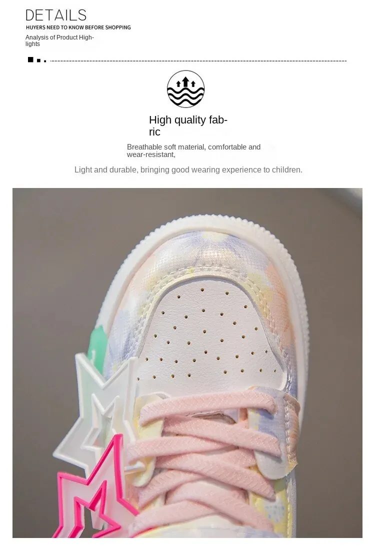 Wiosna moda dziecięca klasyczne antypoślizgowe dziecięce trampki 2024 jesienne nowe buty do chodzenia dla dziewczynek Casual Outdoor_voghion.com