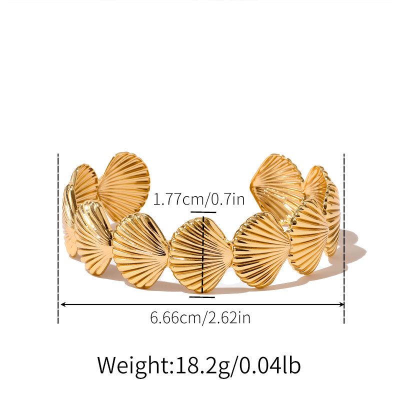 Sommer Strand Urlaub Ozean Element Shell Armband Open Design Schmuck Mode Alle Match Farbe Erhaltung Armband_voghion.com