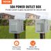14-50R Amp Electrical Lockable NEMA Volt Outdoor Box 250 50 Weatherproof Panel 125 RV Box Outlet Receptacle Enclosed Power RV_voghion.com