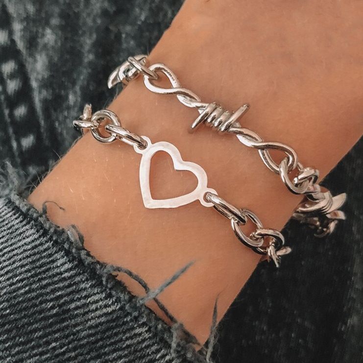 Bangles feather bracelet Bohemian bracelet silver bracelet_voghion.com