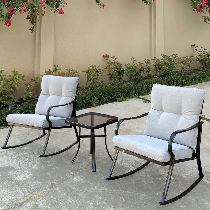 ROCKER SET CHAIR AND TEAPOY OFF-WHITE_voghion.com