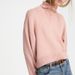 Gemütlicher, übergroßer Strickpullover mit hohem Halsausschnitt für Damen – weiche Viskosemischung, lässiger, lockerer Schnitt, kurzer Cropped-Stil (Pink, Zitronengelb, Kaffee)_voghion.com