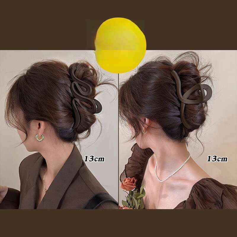 Kadınların Başının Arkası İki Parça Klips, 2025 Yeni Stil, Big Shark Üst Sınıf Klips_voghion.com