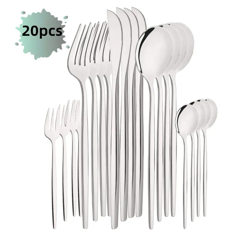 Luxury Mirror 20-Pack Set - Cake Fork Sierware_voghion.com
