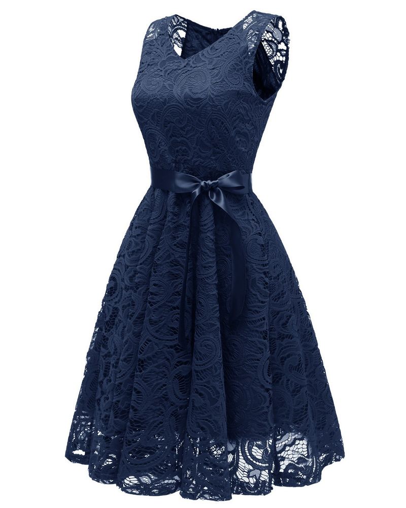 Frauen Nordic kleine frische V-ausschnitt reife frauen große schaukel spitze frauen kleid_voghion.com