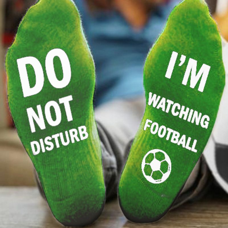 Calcetines de FÚTBOL unisex Calcetines NO MOLESTAR A LOS QUE VISITAN EL FÚTBOL Calcetines de tubo medio Calcetines neutros_voghion.com