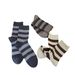 Crew Socks Gestreifte Kaschmirsocken für Herren für Herbst und Winter, vielseitig und lässig, weiche und klebrige Socken, modische kaffeefarbene Florsocken_voghion.com