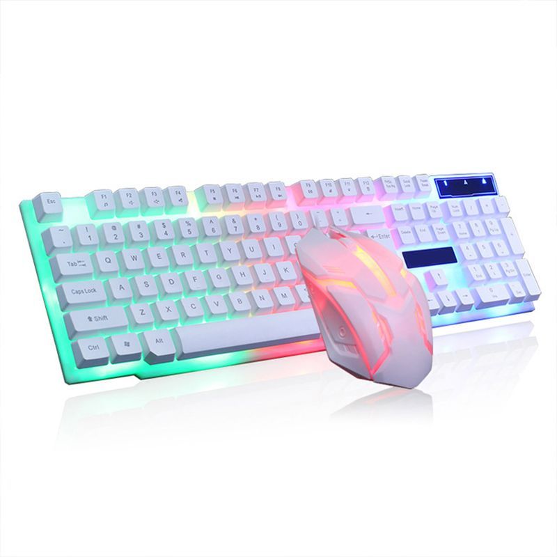 1 Set TX30 Kit Quick Response 3D Anti-slip Roller Colorful Backlight Ultra-thin Computer USB Wired Game Keyboard Mouse_voghion.com